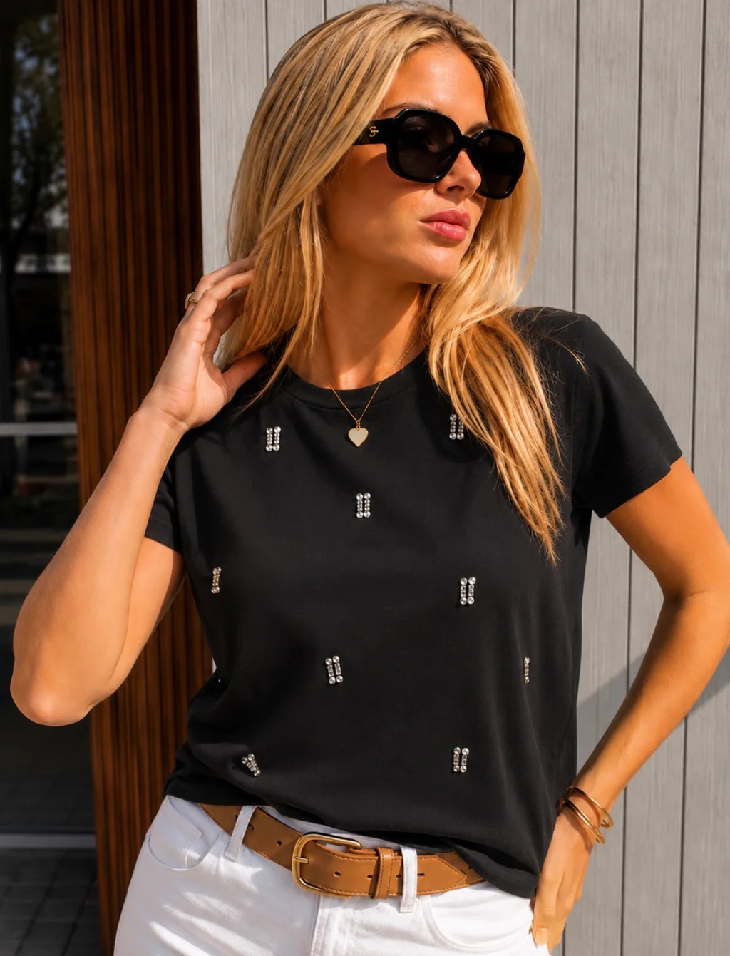 Remera FAIER con Piedras GU70034