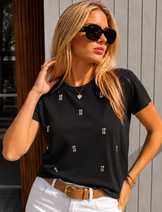 Remera FAIER con Piedras GU70034 - Vista 5