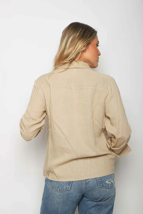 Camisa BANGKOK Lino c/tachas GUP33011