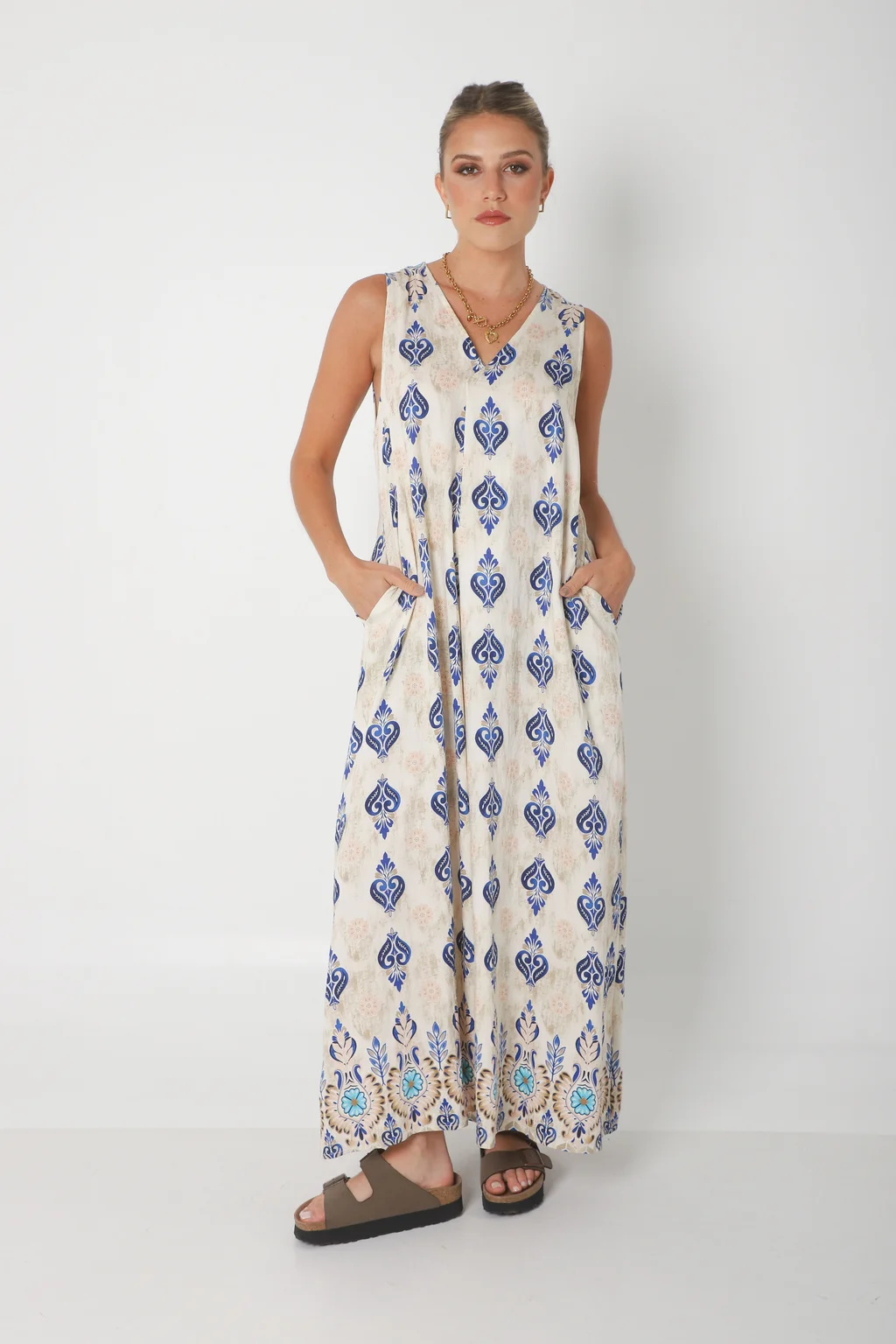 Vestido Mandarin Oriental c/ Bolsillos GU252