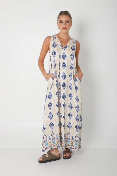 Vestido Mandarin Oriental c/ Bolsillos GU252