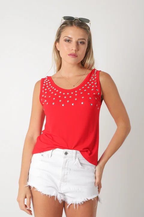 Musculosa Creppe FREURS c/ Tachas