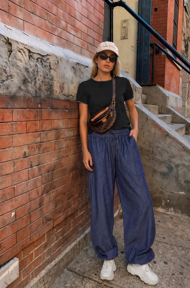 Pantalon Aladin Denim Jogger c/ Bolsillos