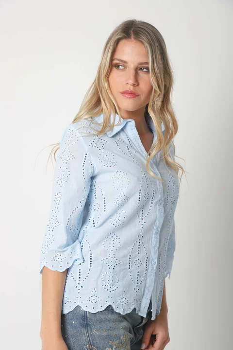 Camisa CARNAVAL Broderie Manga 3/4 GUK4009