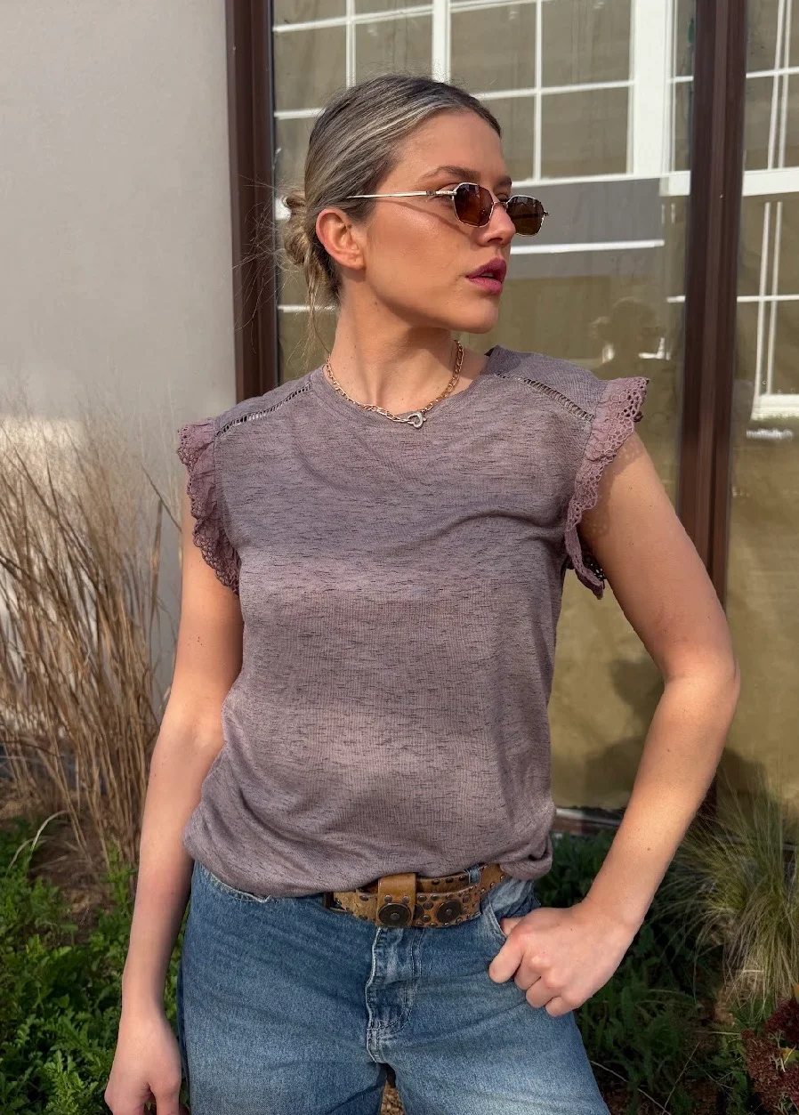 Remera RITA Hilo con Volado GU6267