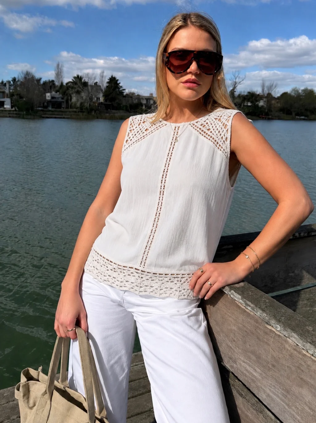Musculosa Crochet GUK70119