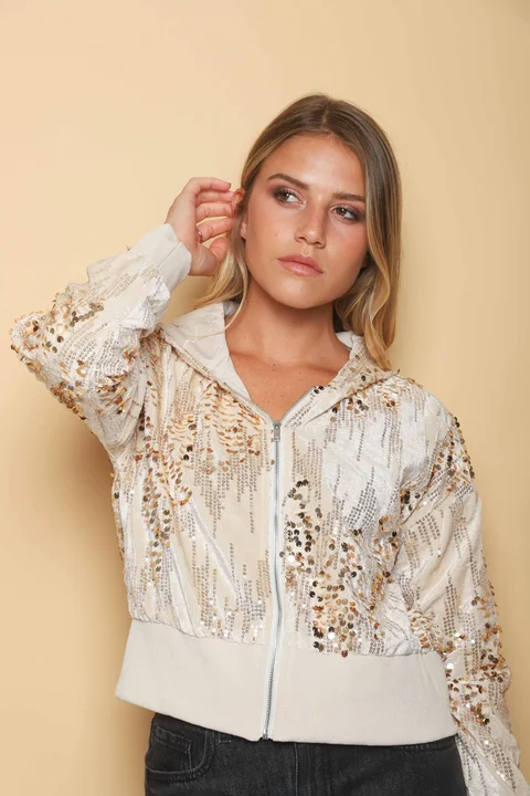 Camperita Lluvia Lentejuelas C/ Capucha GU70085