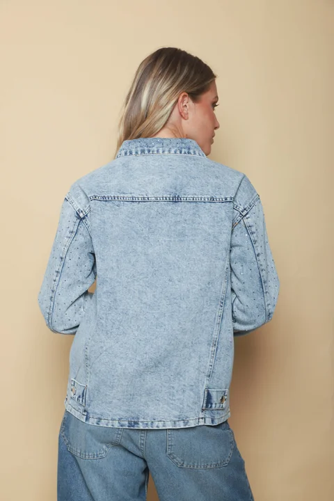Campera VASEL JEAN con STRASS GU70021