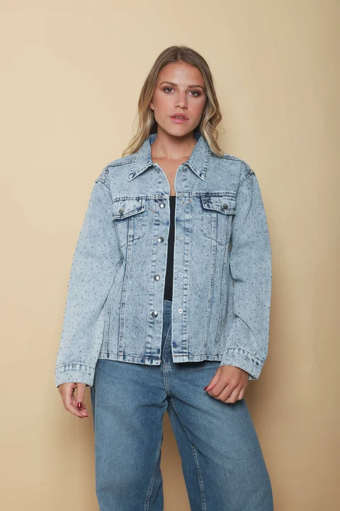 Campera VASEL JEAN con STRASS GU70021