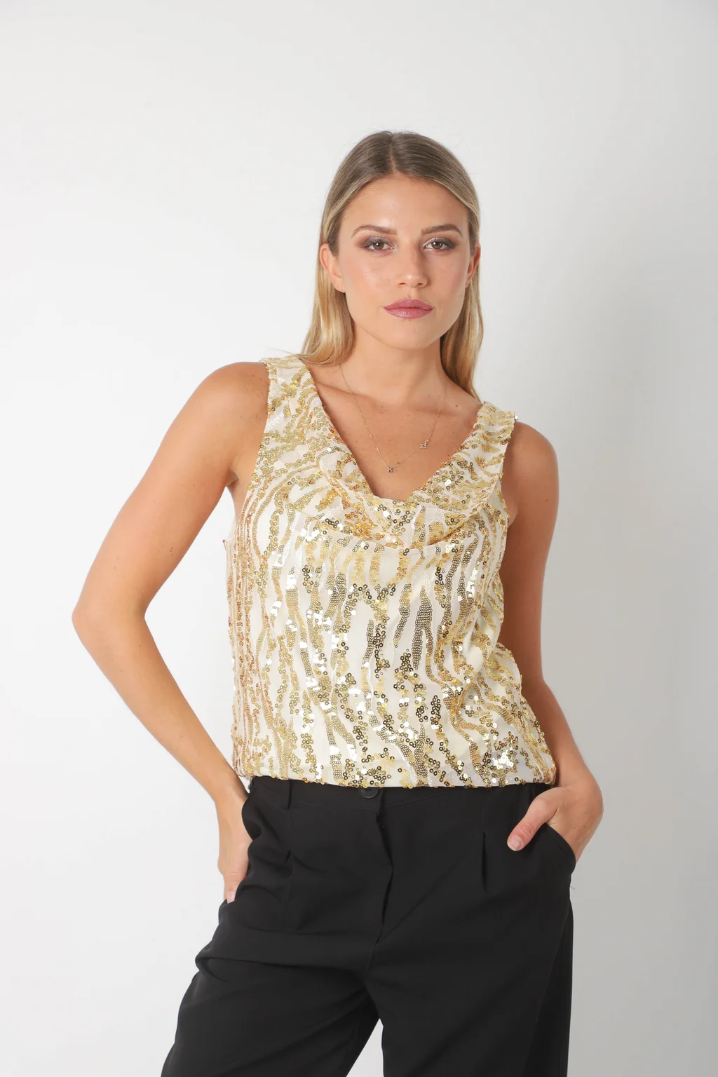 Musculosa Sarus Lentejuelas GU4040