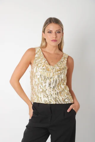 Musculosa Sarus Lentejuelas GU4040 - Vista 1