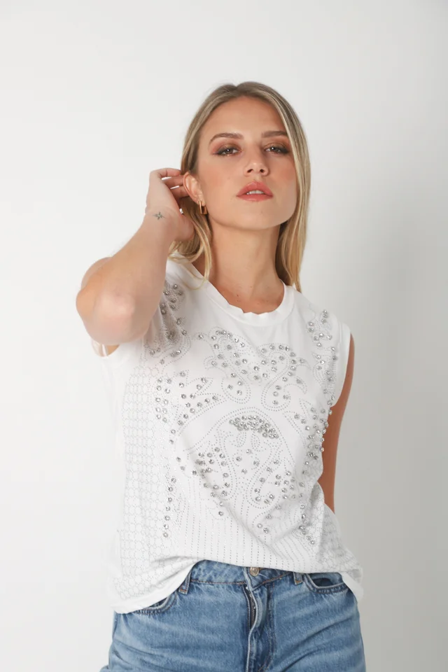 Musculosa AJAX c/strass GUK70125