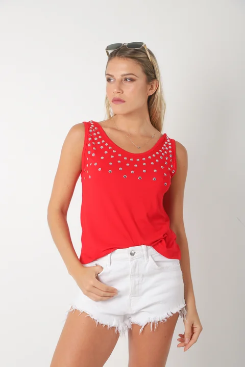 Musculosa Creppe FREURS c/ Tachas