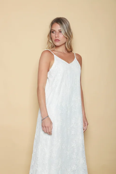 Vestido DREAMS encaje y lentejuelas GUK70177