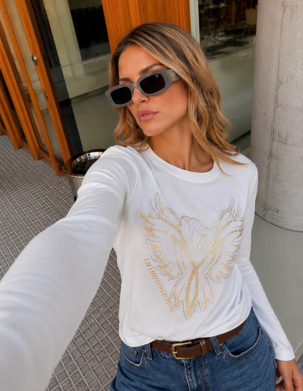 Remera Golden Eagle c/ Strass GUK70057