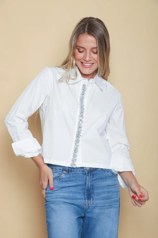 Camisa Bijou con Piedras GUK70059