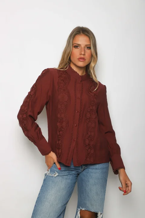Camisa DOMENICA Bordada GUP33014