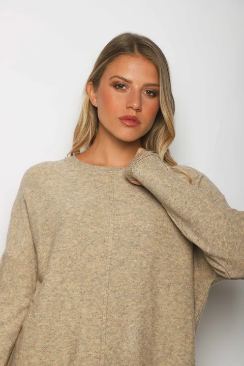 Sweater BIRMANA Largo Bremer con Botones GUL808