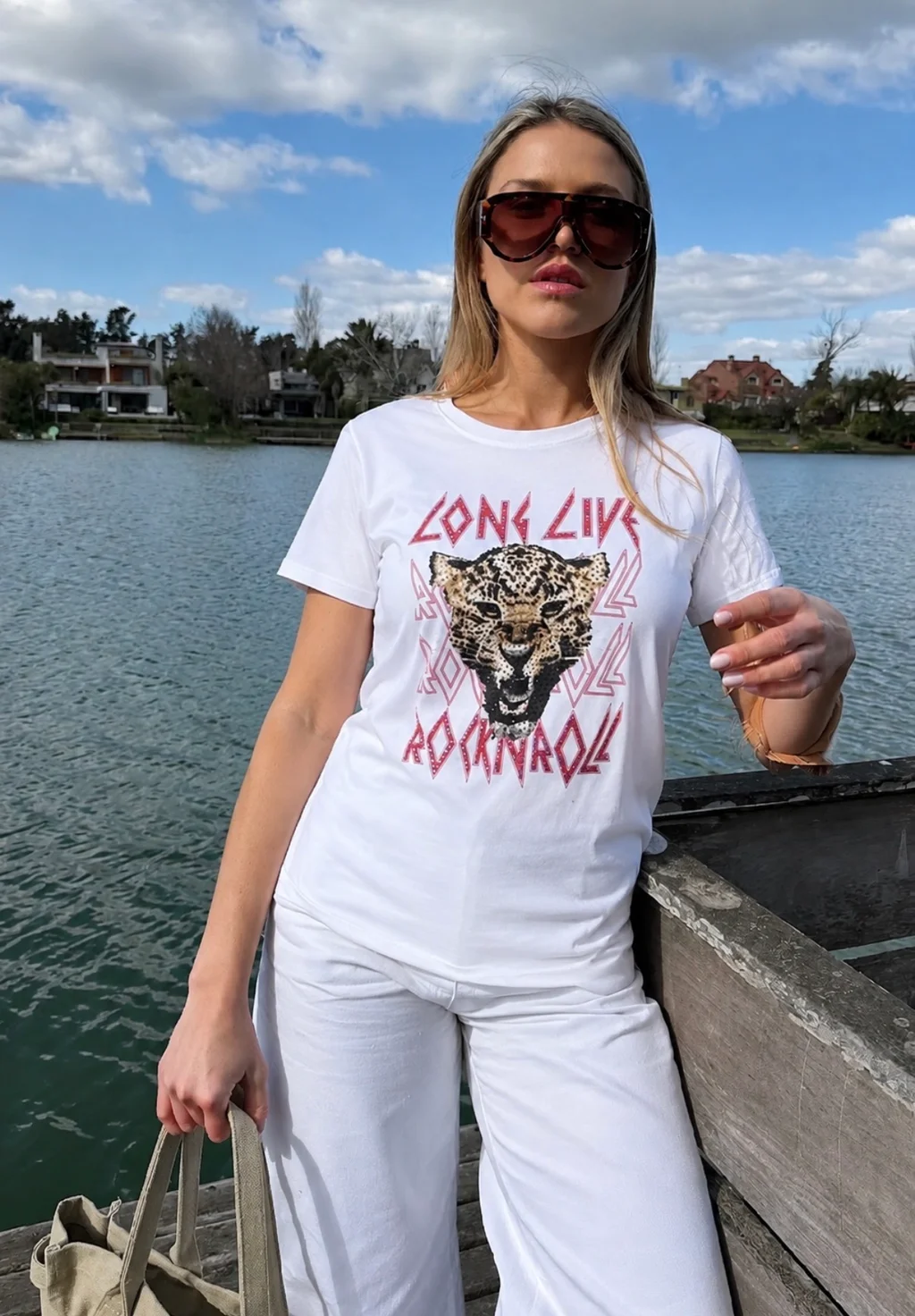 Remera Long Live Rock GU5109