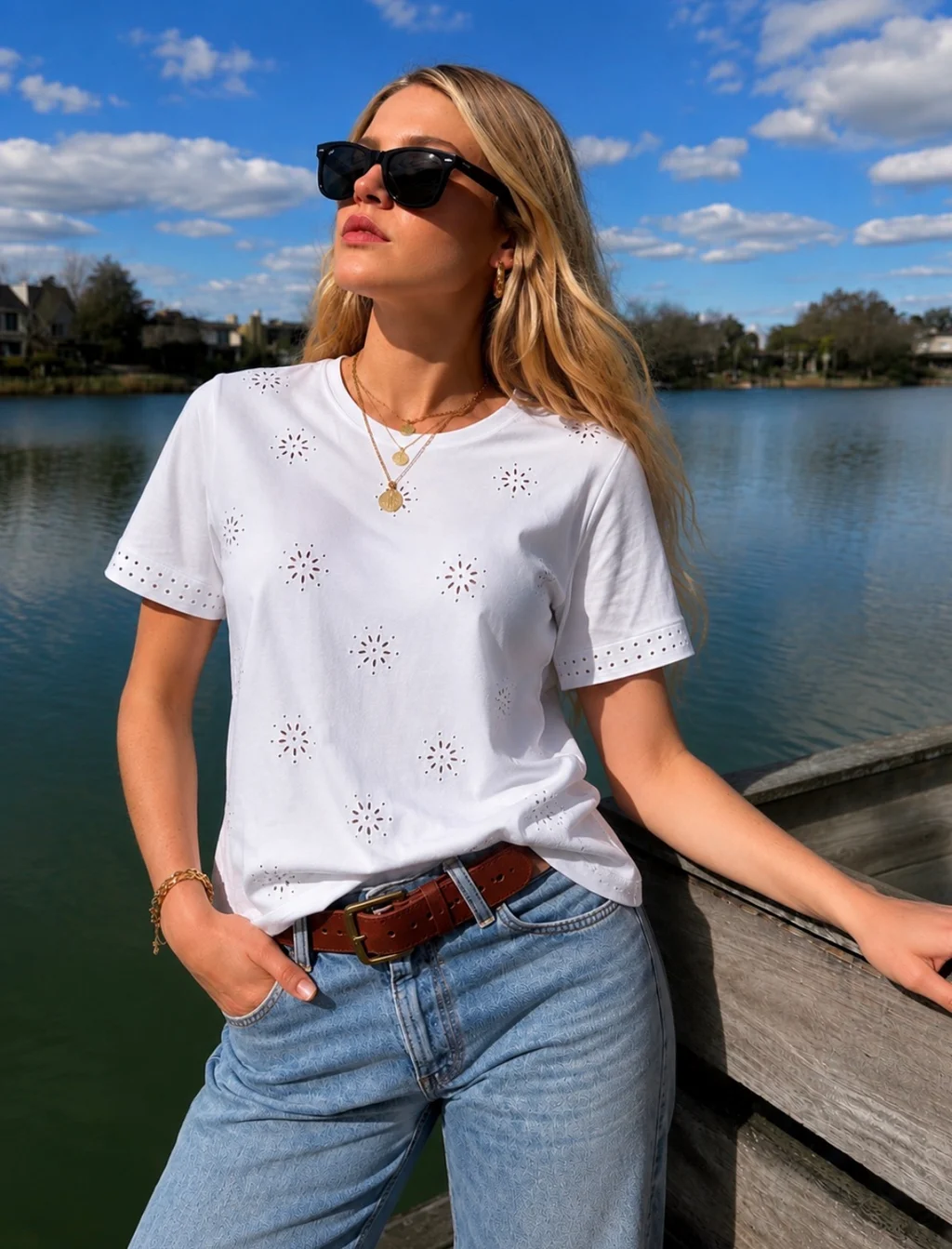 Remera LOTUS c/strass GUK70097