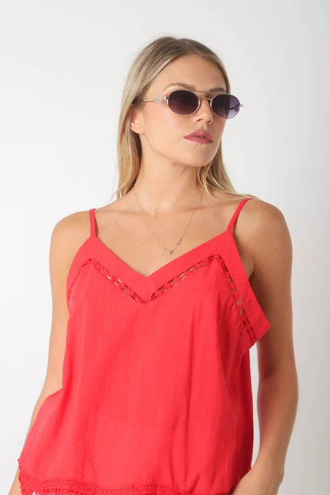 Musculosa JERI Lino bordada GU0537