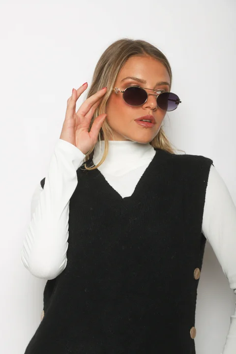 Chaleco FRANCE Cashmire Botones GU67602