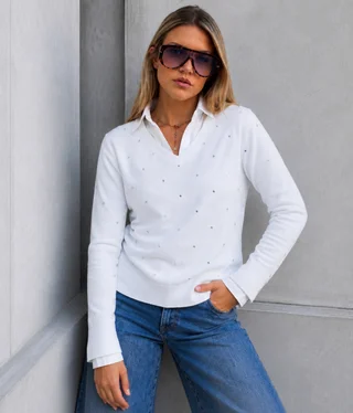 Sweater SENA Bremer c/ Strass GU615 - Vista 4
