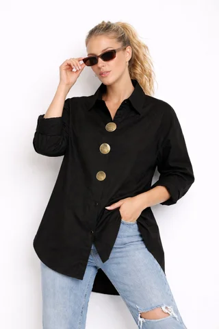 Maxi Blusa CARTER c/pines GUK0572 - Vista 1