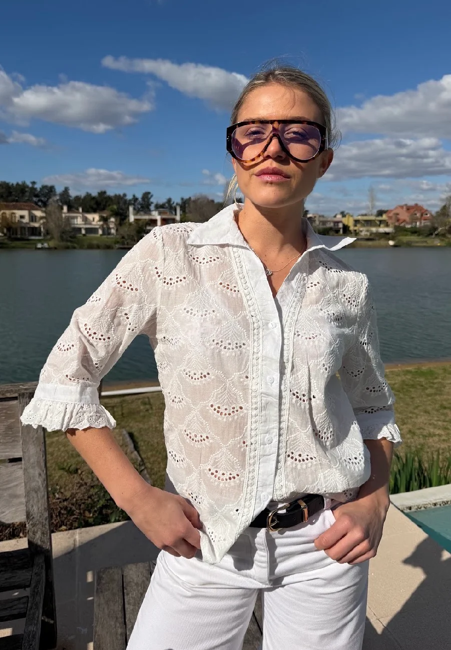 Camisa BLOW Broderie Manga 3/4 GU70157