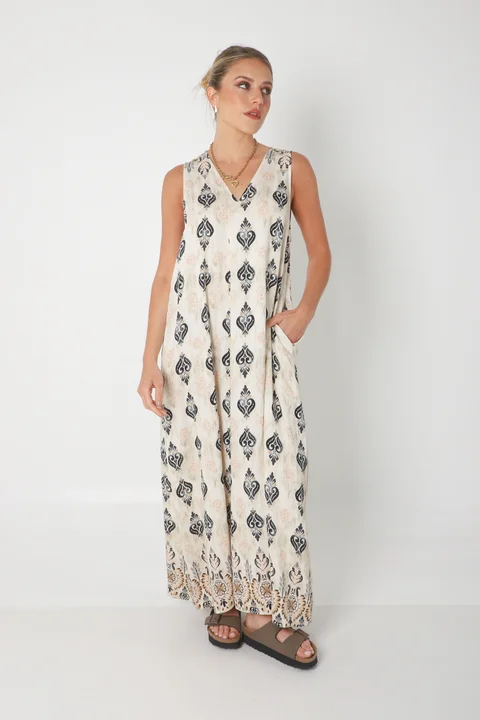 Vestido Mandarin Oriental c/ Bolsillos GU252