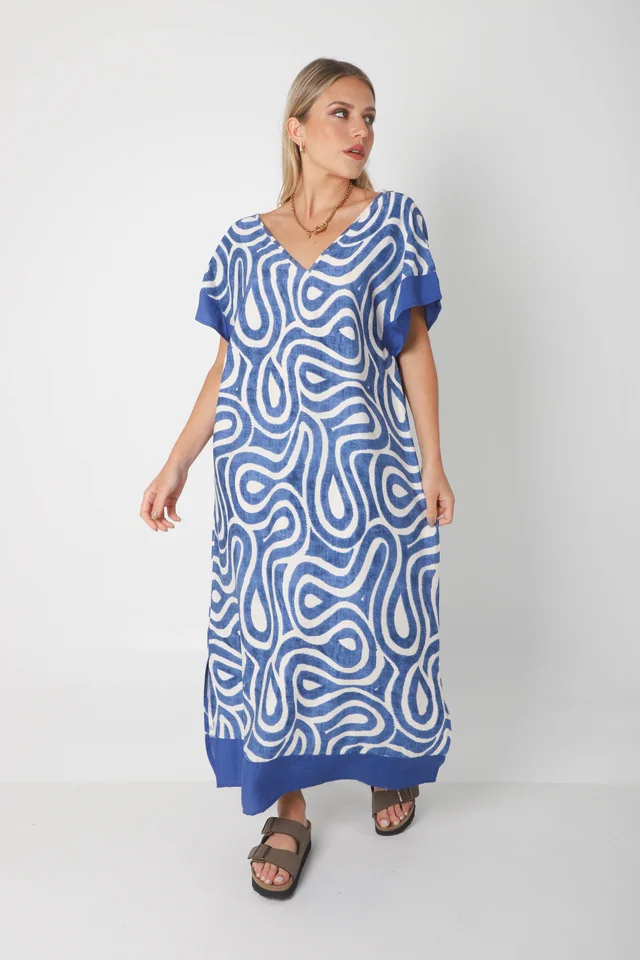 Vestido DOMINIQUE MAREAS LINO GUK70143-1