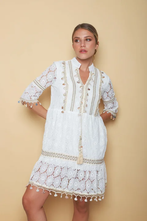 Vestido VELMONT Encaje Forrado GUK70209