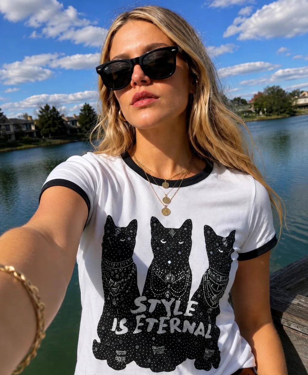 Remera STYLE IS ETERNAL c/strass GU7478