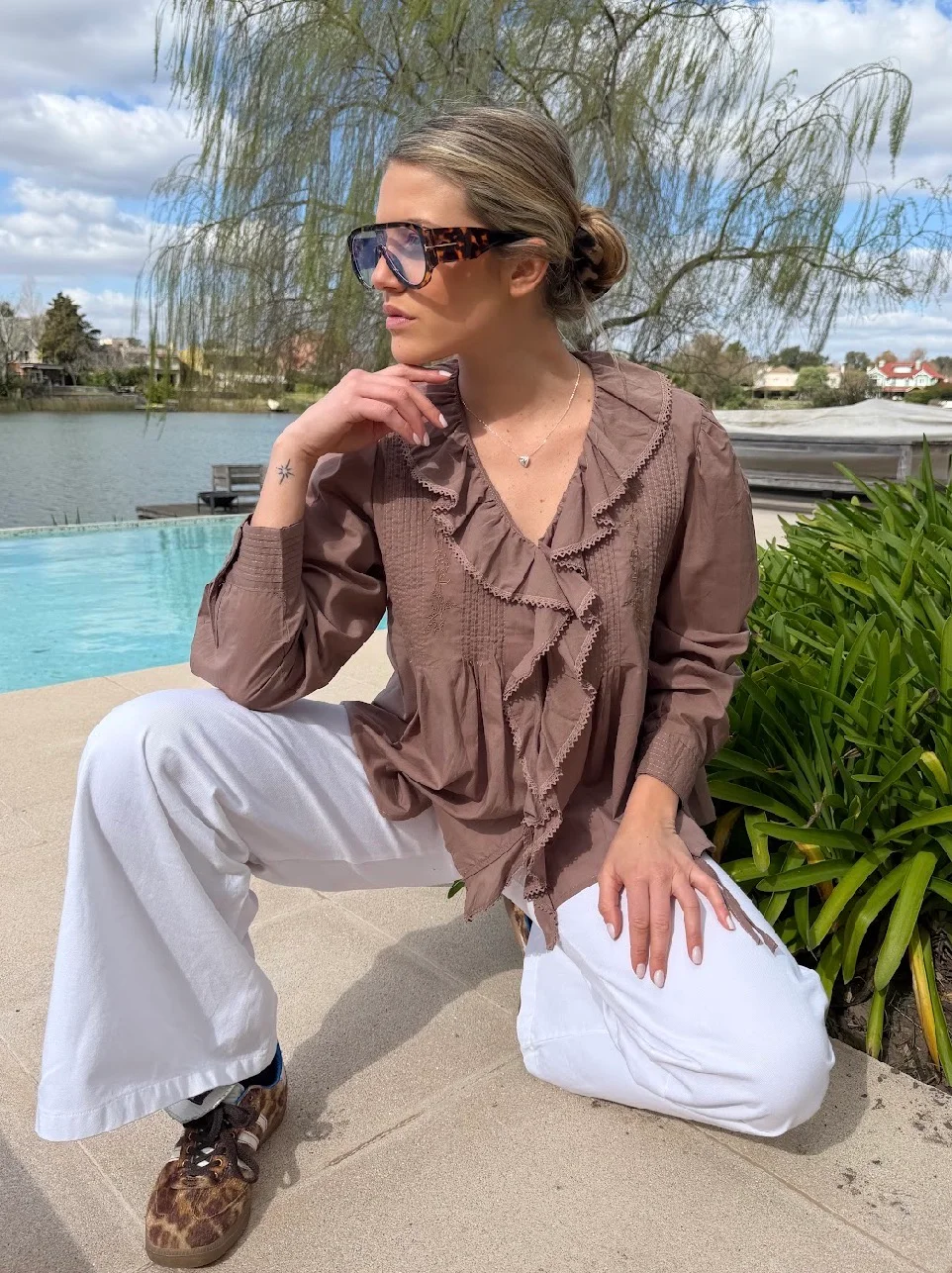 Camisa CARLY Con Volado GU70257