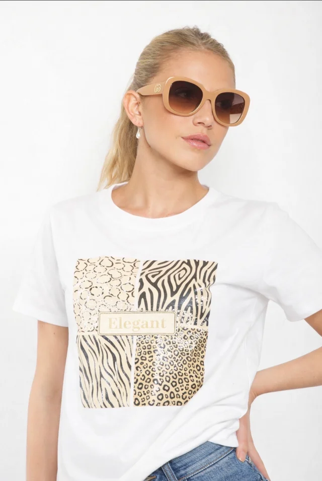 Remera ELEGANT C/ Apliques GUJ5222
