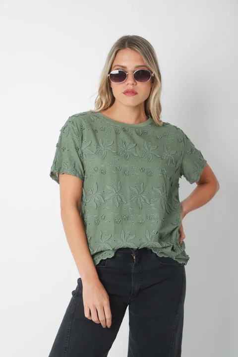 Remera SHANGAI Bordada GU5161