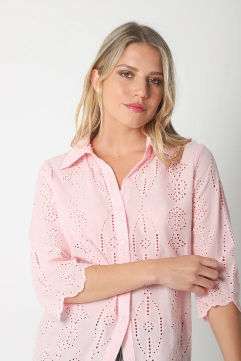 Camisa CARNAVAL Broderie Manga 3/4 GUK4009