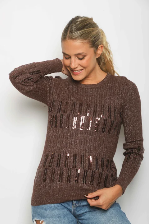 Sweater DINORA Lurex c/ Lentejuelas GU828