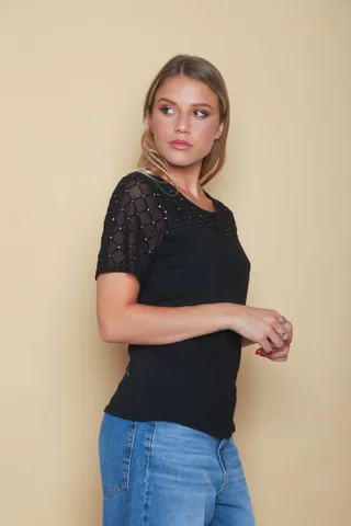 Remera IVORY c/tull GUK4014 - Vista 5