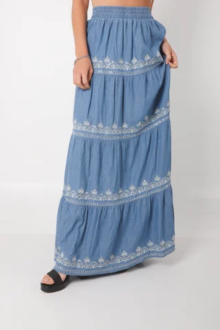 Pollera VAMER deJean Bordada GU0558 - Vista 5