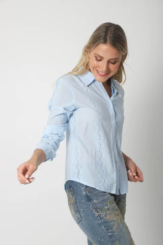 Camisa KAINE Broderie GUK70132 - Vista 5