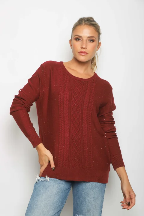 Sweater BENETH c/Brillos GUL818