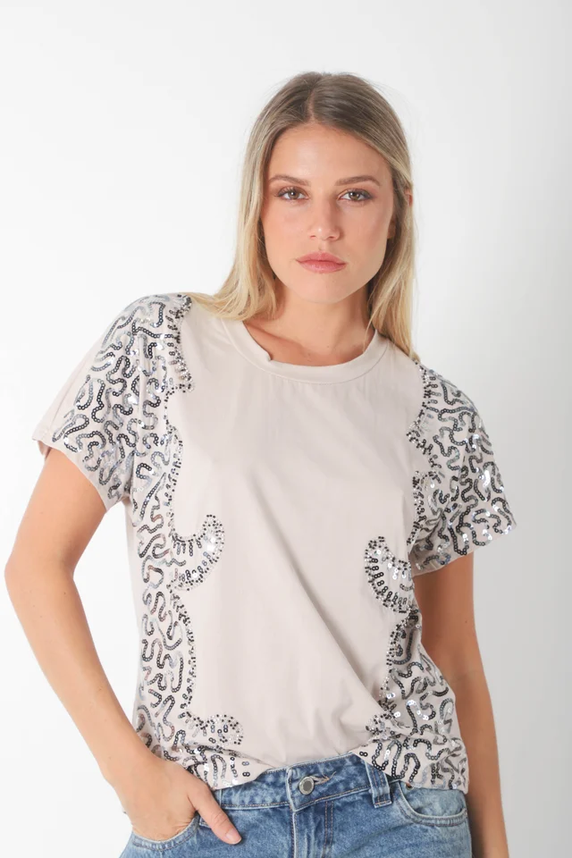 Remera KALSEN C/Lentejuelas GUK70136