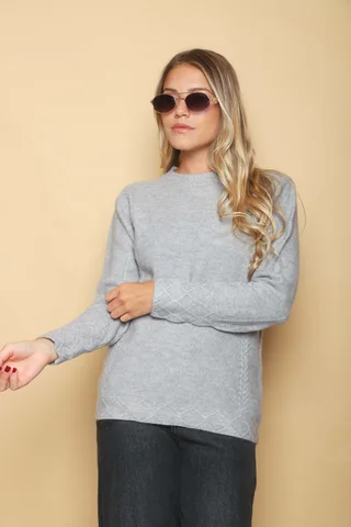 Sweater REINA Panal con Trenzas 0722 - Vista 5