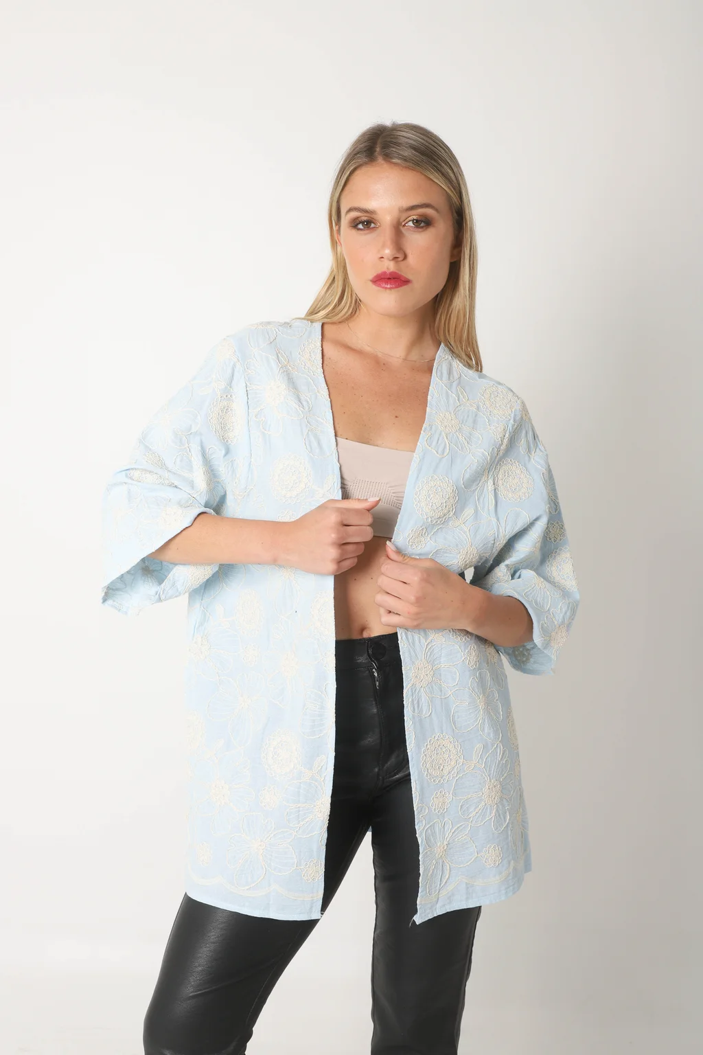 Kimono GALIA de Lino Bordado GU5172