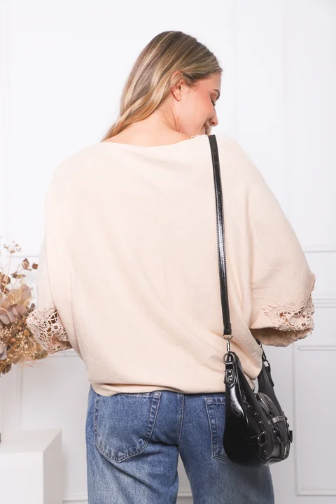 Sweater TUSCANY con Guipiur GU841