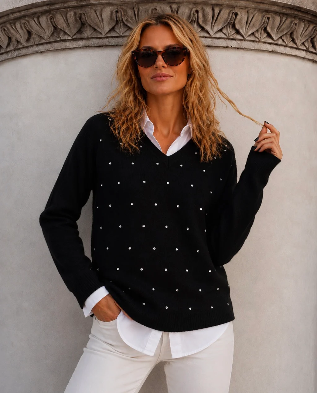 Sweater SENA Bremer c/ Strass GU615