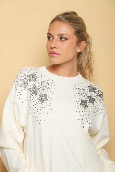 Sweater ZACHER c/ Apliques GU250560