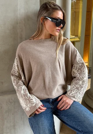 Sweater CLOUD Bordado GU847 - Vista 4