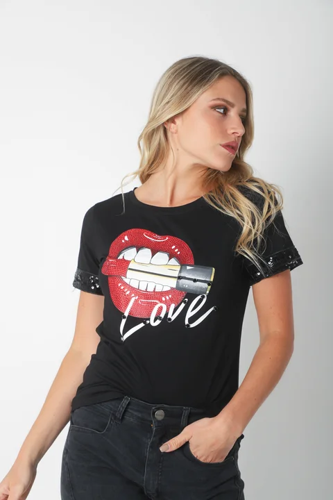 Remera LOVE LABIAL GU15812